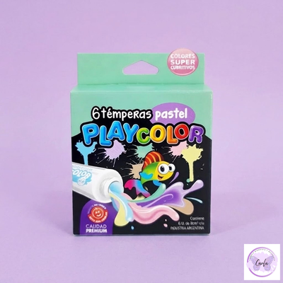 Temperas Playcolor 8mm x6 