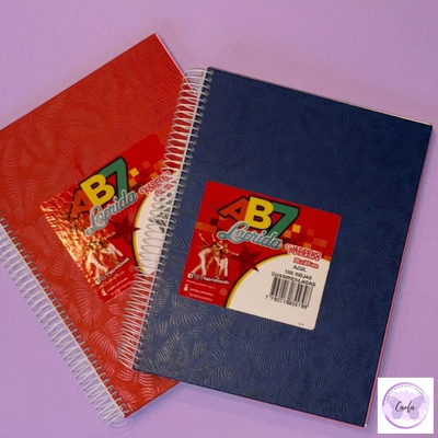 Cuaderno Laprida AB7 Azul/Rojo 100H Cuadriculado