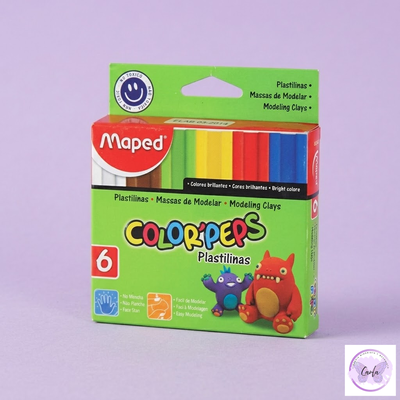 Plastilinas Maped Surtidas x6 Barras 15gr
