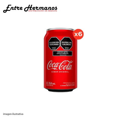 COCA COLA ORIGINAL 354ML X6