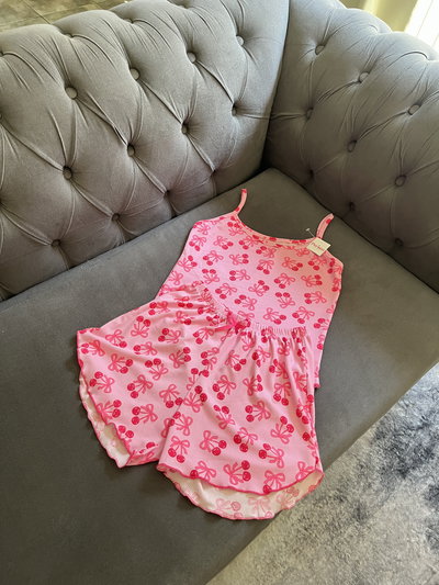 pijama angelita rosa cerezas