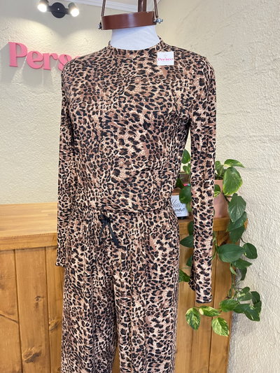 pijama angelita animal print oscuro 