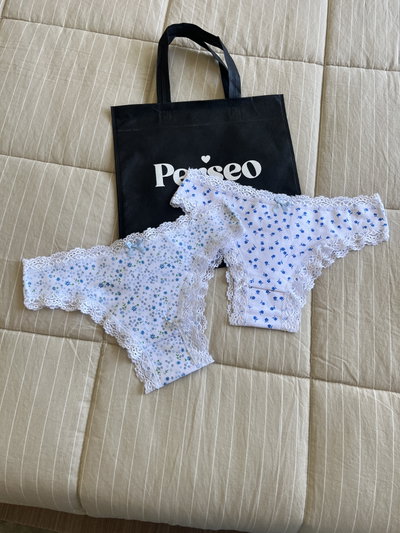 vedetina de algodón estampada talle L