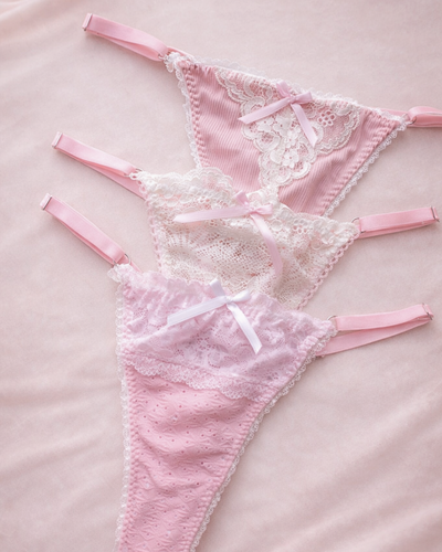 Pack x3 colaless rosadas ୨ৎ