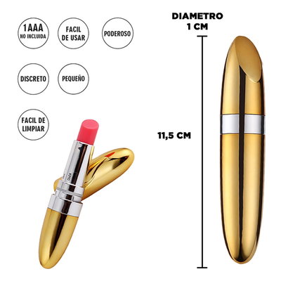 Bala Vibradora Labial Tucana (DORADA)
