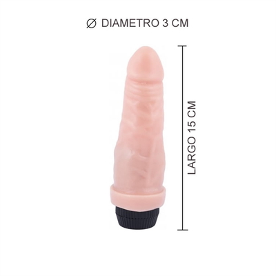 Vibrador siliconado piel - el más pequeño