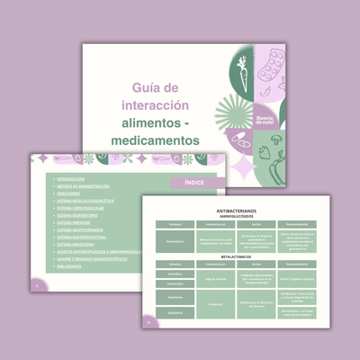 Guía: Interacción fármaco-alimento