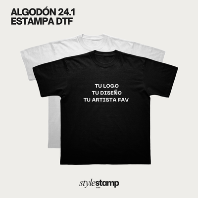 Remera de Algodón Adulto/Niño 24.1 PERSONALIZADA