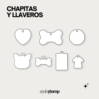 Llaveros y Chapitas por unidad o packs