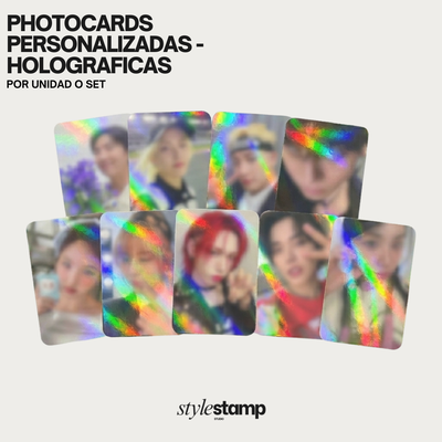Photocards Holograficas personalizadas