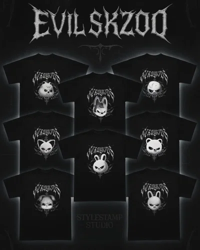 Remera de Algodón EVIL SKZOO Stray Kids
