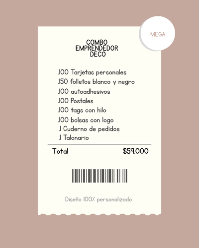 Combo emprendedor deco mega