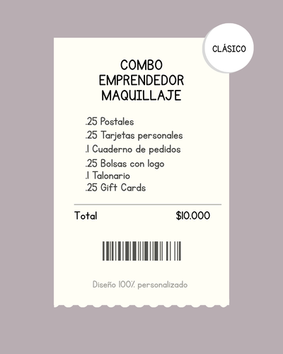 Combo emprendedor maquillaje clásico