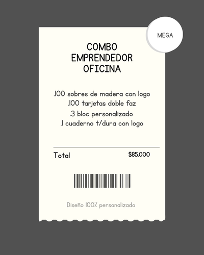 Combo emprendedor oficina mega