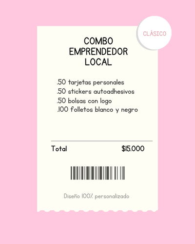 Combo emprendedor local clasico