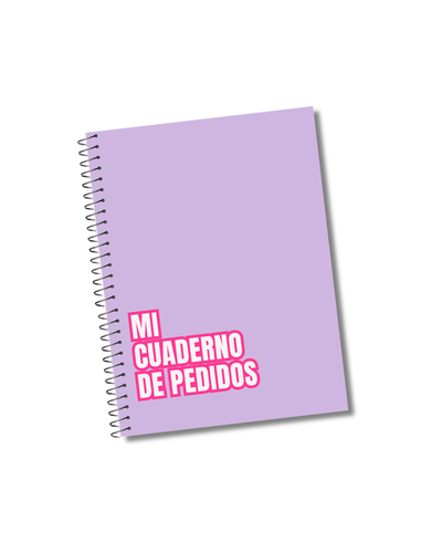 Cuaderno de pedido lila