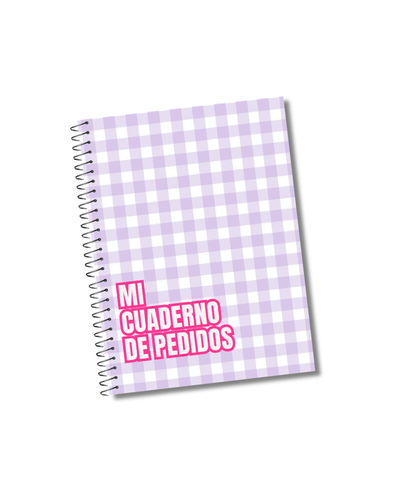 Cuaderno de pedido cuadrille lila