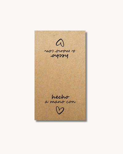 Cierra Envío kraft Hecho con amor