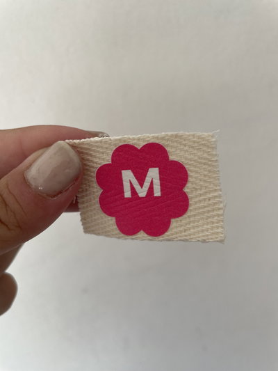 Etiqueta talle de algodon