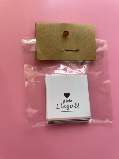 Stickers hola llegué!