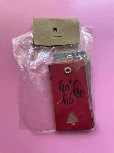 Tags de navidad doble 