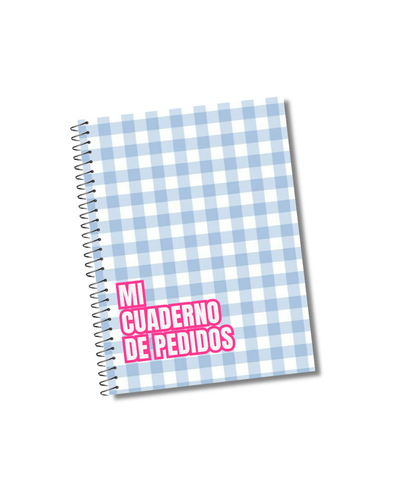 Cuaderno de pedidos cuadrille celeste