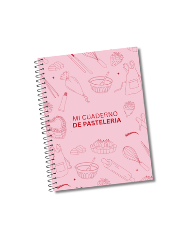 Cuaderno de pedidos pasteleria rosa