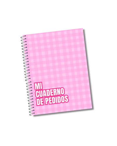 Cuaderno de pedidos cuadrille rosa
