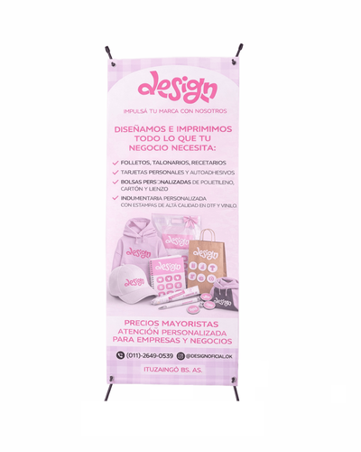 Banner personalizado 90x1,90 
