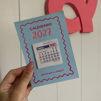 Calendarios x25 Unidades celeste