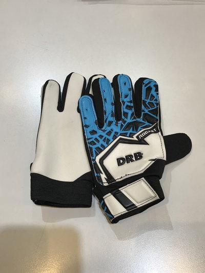 NIÑOS• Guantes de arquero DRB Blanco/celeste/negro