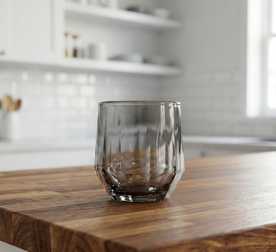 Vaso Hexagonal Negro x6 Unidades