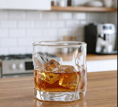 Vaso de Vidrio "Geo Prism" – Diseño Geométrico 225ml