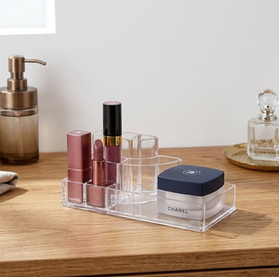 Caja Organizadora de Maquillaje Grande en Acrílico