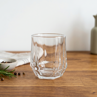 Set de Vasos de Vidrio Hexagonal (6 Unidades)