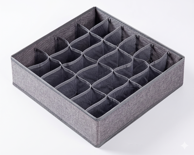 Organizador de Tela Rígida para Ropa Interior (24 Espacios)