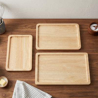 Juego de 3 Tablas Rectangulares de Madera Premium