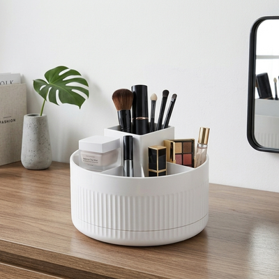 Organizador Giratorio para Cosméticos y Maquillaje