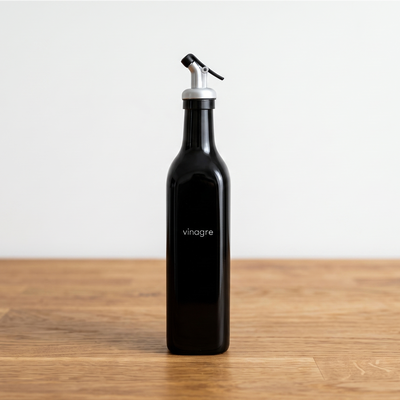 Vinagrera Diseño Negro