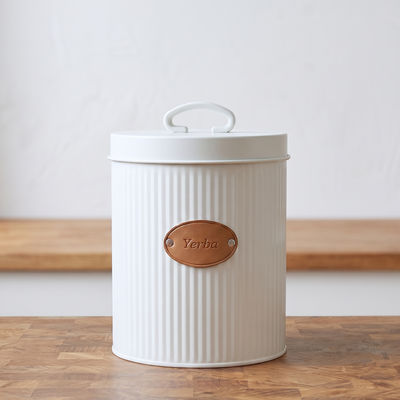 Lata Organizadora para Yerba Blanca con Diseño