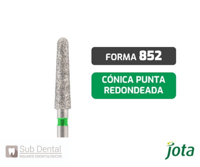 PIEDRA DIAMANTADA CÓNICA PUNTA REDONDEADA FG852 – JOTA