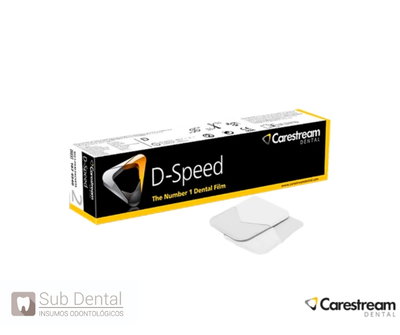 PLACAS RADIOGRÁFICAS RX D-SPEED X 100 UNIDADES – CARESTREAM