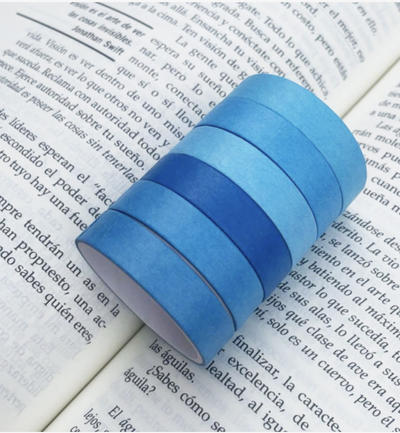 Washi tape degrade azul