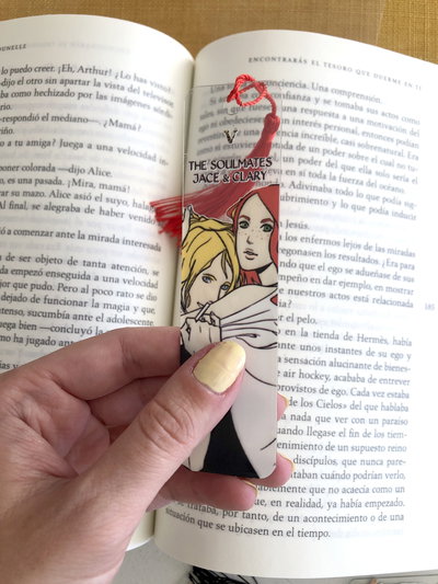 Señalador Jace y Clary