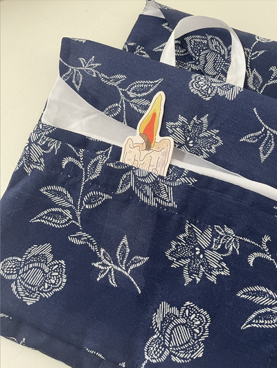 Cubre libro - Sobre lazo blanco 