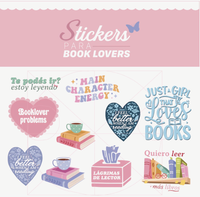 Pack stickers - Reader girl