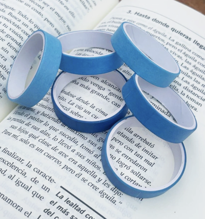Washi tape degrade azul
