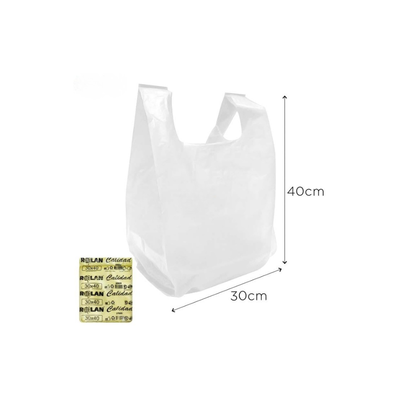 Bolsas Camiseta Funda Amarilla Calidad 2500 30×40 Rolan