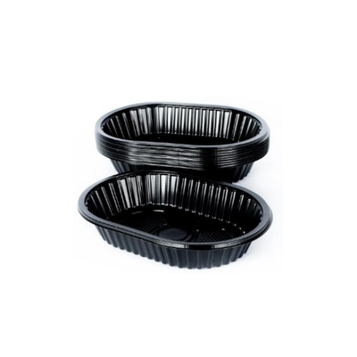 Bandeja 105 PET NEGRO x100uni