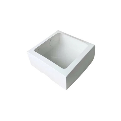 Caja Bisagra C/Visor Blanca 22x17x5 